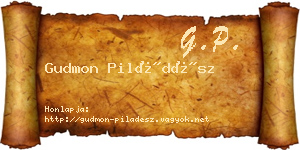 Gudmon Piládész névjegykártya